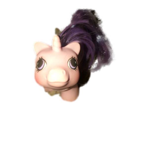 vtg 80s My Little Pony MLP “Baby Snookums” Pink Purple Mittens Image Rump - Picture 3 of 6